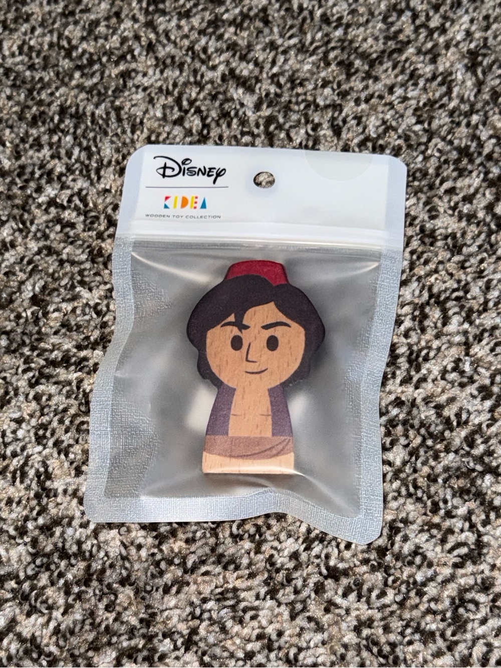 Disney KIDEA Aladdin Wooden Figure Retired Japan Toy